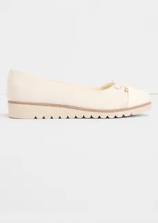 Ballerina's met gewatteerde binnenzool • crème • bonprix online shop