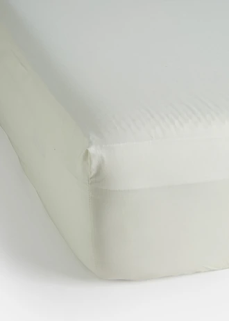 Perkal hoeslaken, Kleur: beige