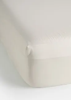 Perkál gumis lepedő • fehér • bonprix áruház