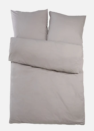 Perkal dekbedovertrek • lichtgrijs • bonprix online shop