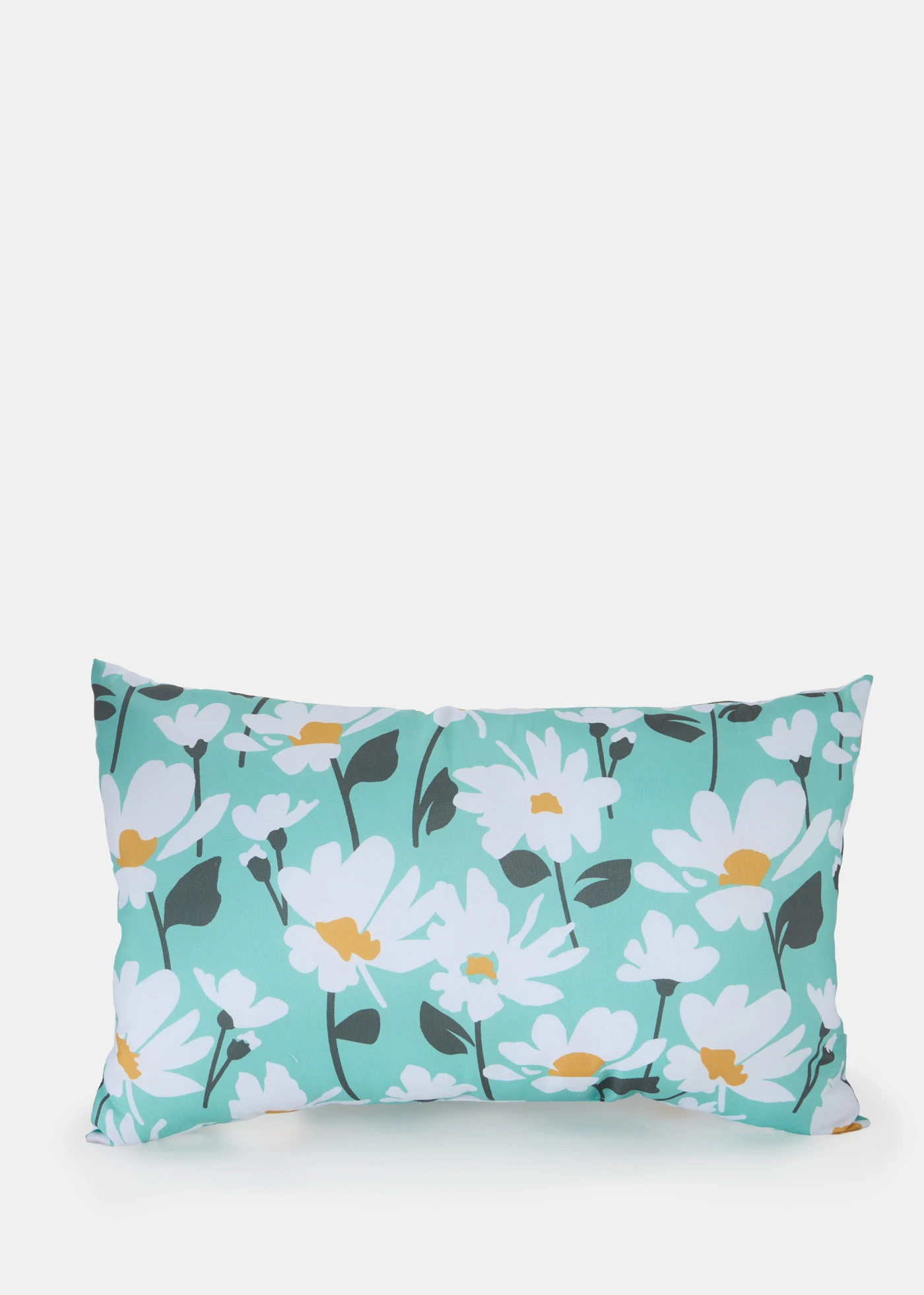 Kussen met bloemenprint • groen-wit gebloemd • bonprix online shop