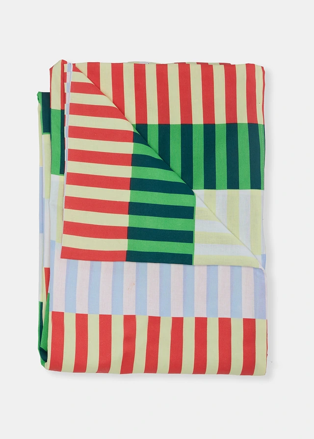 Plaid met strepen in levendige kleuren, Kleur: multicolour