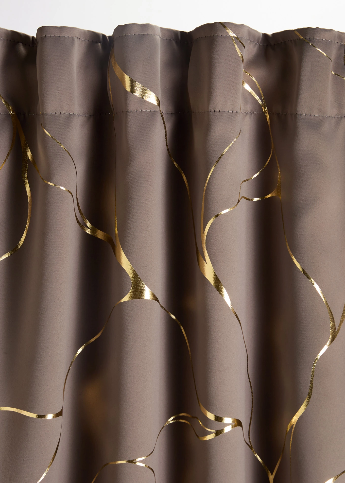 Rideau obscurcissant à imprimé brillant (1 pce) • marron/doré • Boutique bonprix