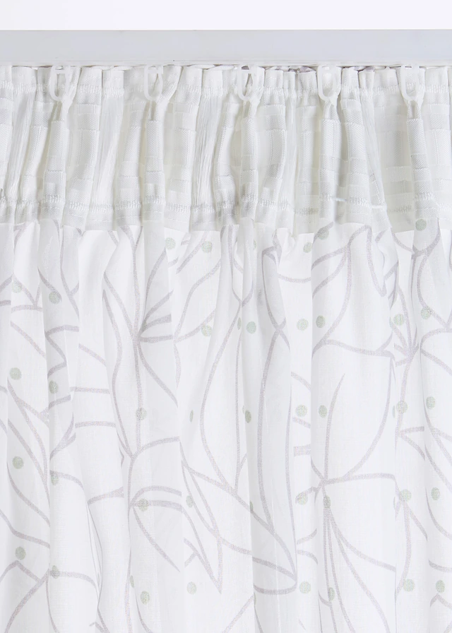 Lot de 2 voilages • blanc-vert fumé-gris • product-page.page-title-suffix