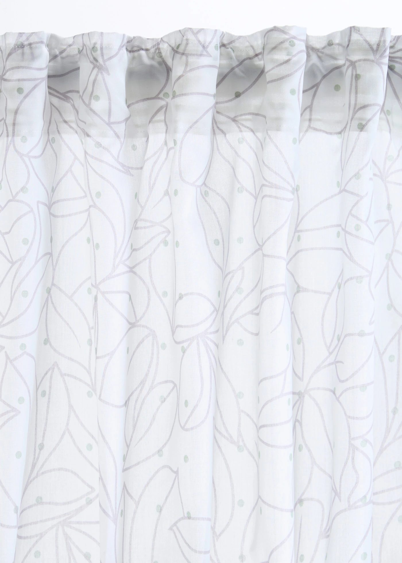 Lot de 2 voilages • blanc-vert fumé-gris • Boutique bonprix