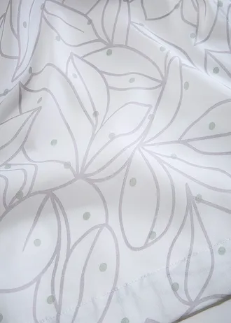 Lot de 2 voilages • blanc-vert fumé-gris • Boutique bonprix