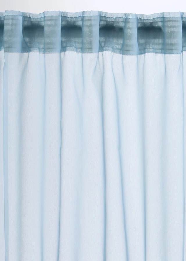 Voilage à imprimé (1 pce), Couleur: bleu clair-rose clair