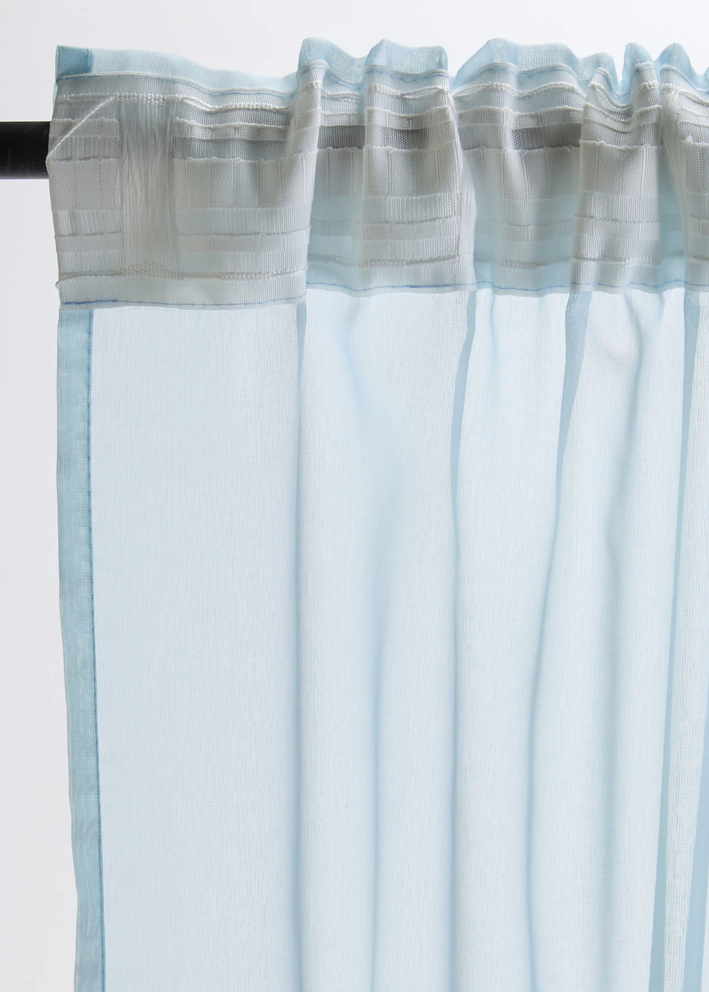 Perdea cu imprimeu (1 buc.) • bleu/roz deschis • magazin bonprix