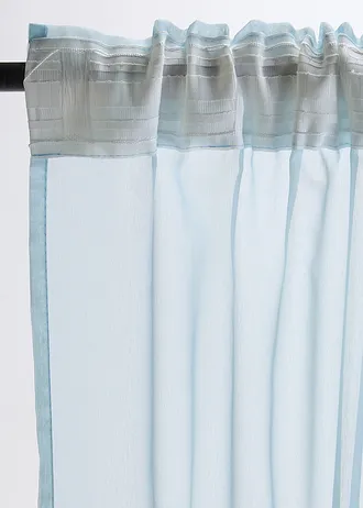 Záclona s potiskem (1 ks v balení) • světle modro-světle růžová • bonprix obchod