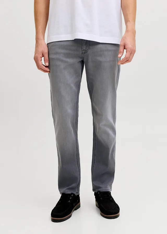 JJ REBEL jeans in slim fit, Kleur: grijs denim