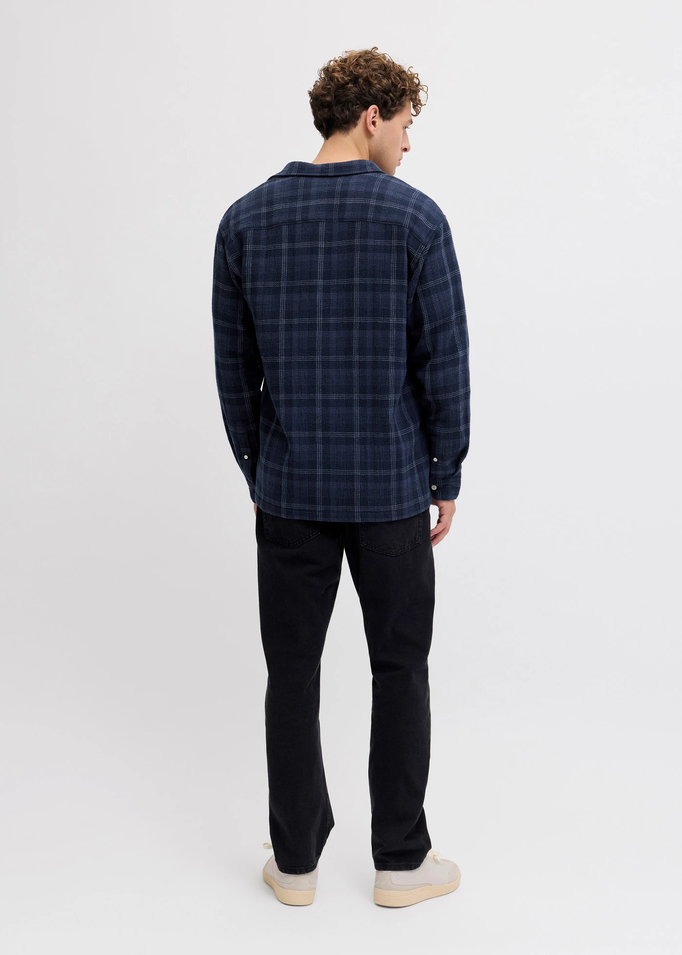 JJ REBEL Overhemd met lange mouwen • inktblauw geruit • bonprix online shop