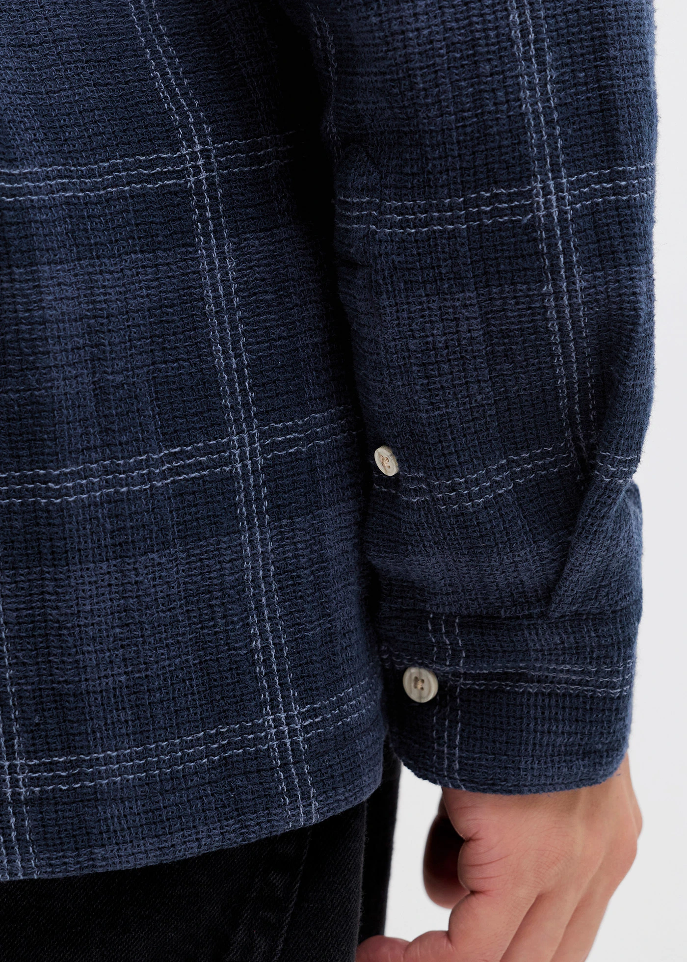 Chemise manches longues JJ REBEL • bleu encre carreaux • Boutique bonprix