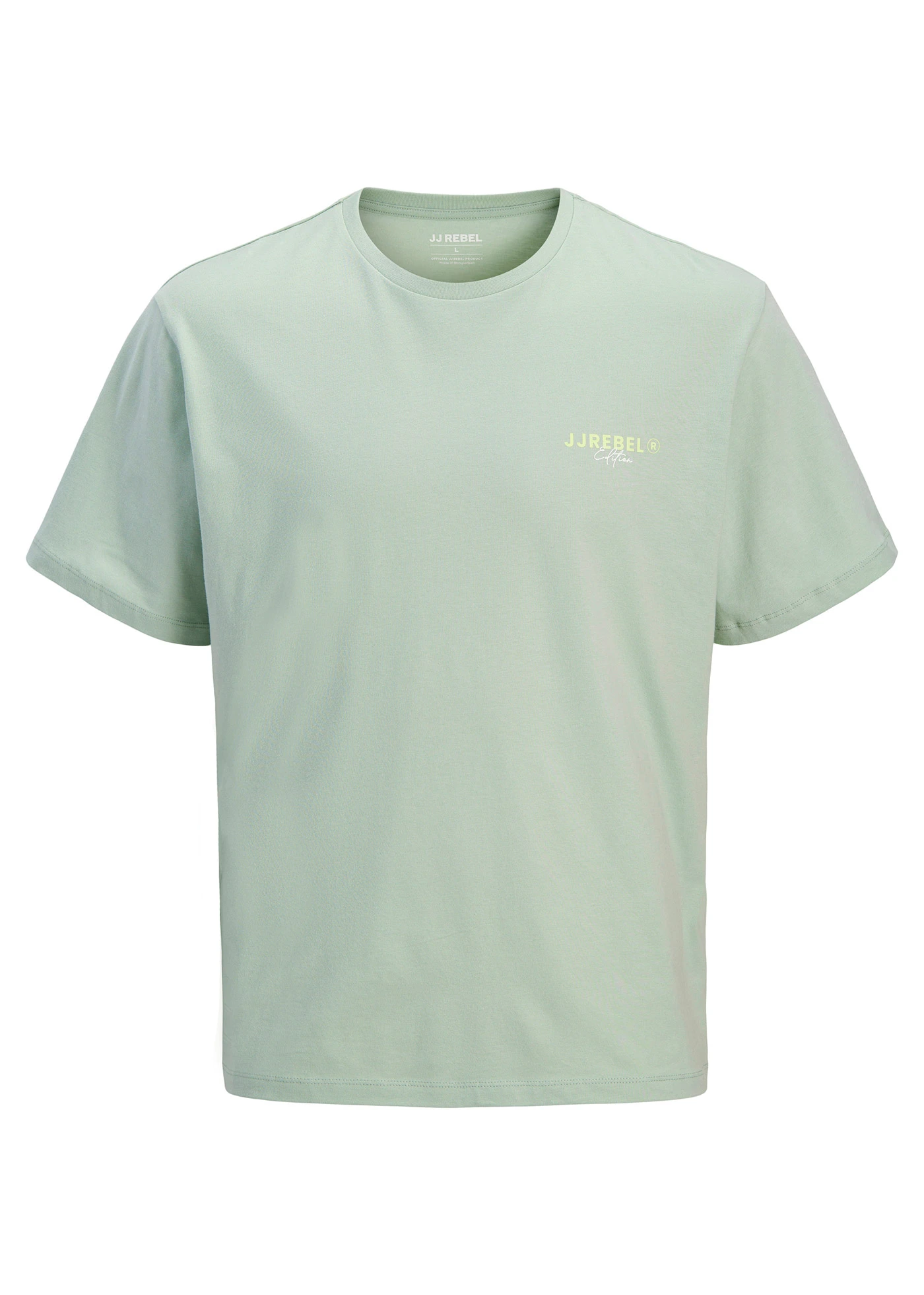 T-shirt JJ REBEL 100% coton • gris vert imprimé • Boutique bonprix