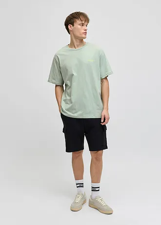 T-shirt JJ REBEL z czystej bawełny • zielono-szary z nadrukiem • sklep bonprix