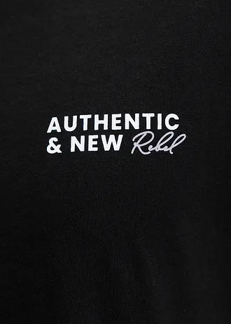 JJ REBEL tričko z čistej bavlny • čierna potlačená • obchod bonprix