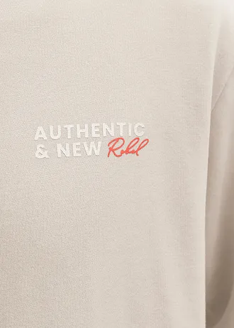 Sweater JJ REBEL, regular fit • beige met print • bonprix online shop