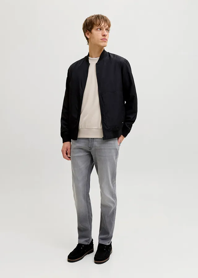 Sweater JJ REBEL, regular fit, Kleur: beige met print