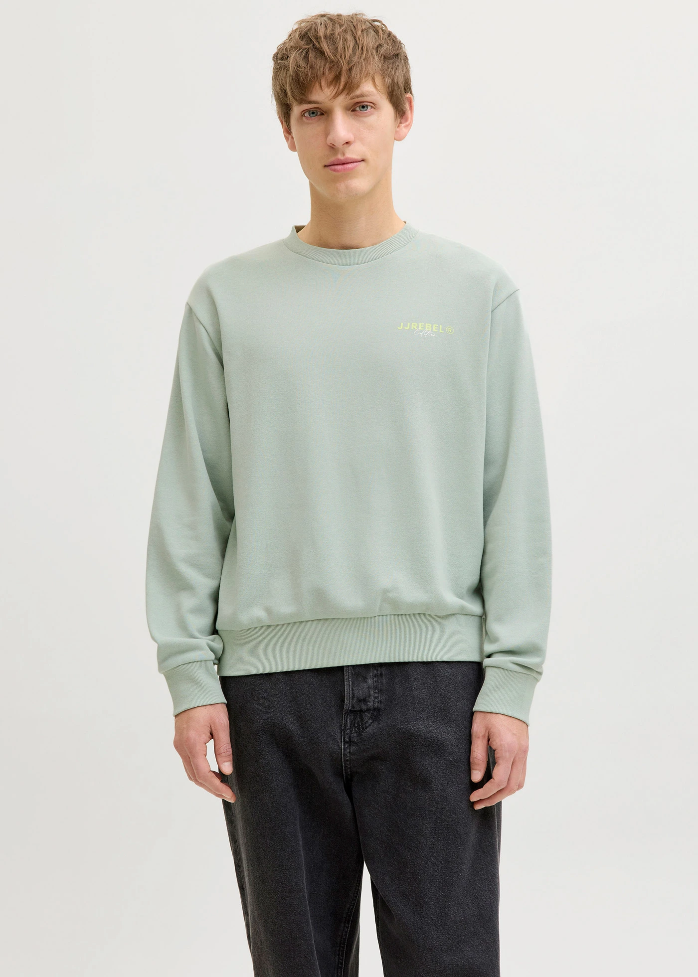 Bluză casual JJ REBEL Regular Fit • gri/verde • magazin bonprix