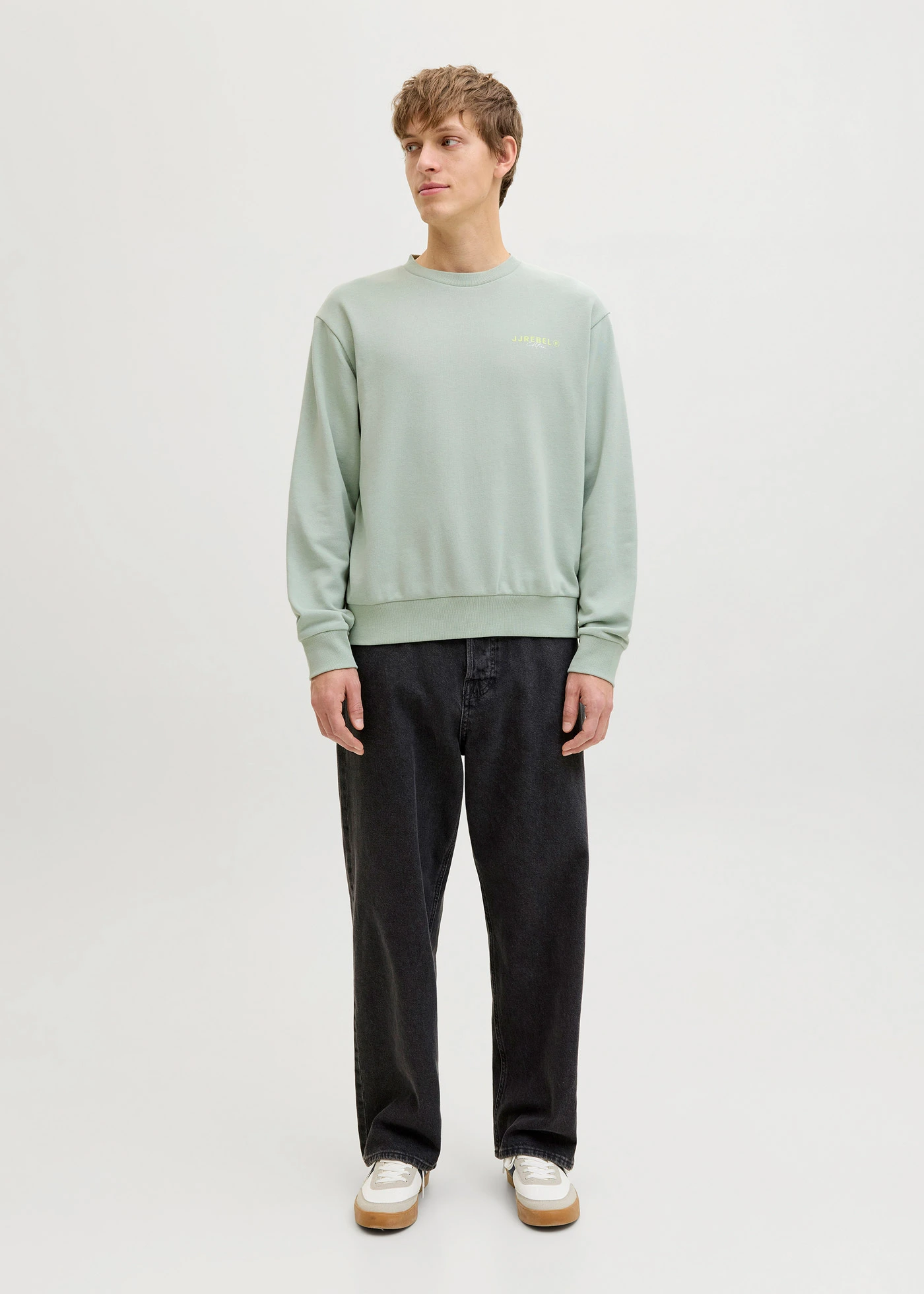 Sweater JJ REBEL, regular fit • grijsgroen • bonprix online shop