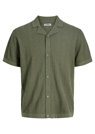 Polo en maille JJ REBEL • vert mousse • Boutique bonprix