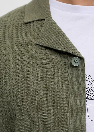 JJ REBEL pletené polo tričko • machovo zelená • obchod bonprix