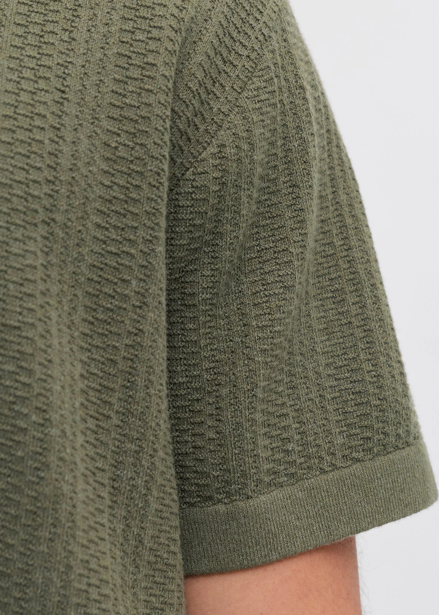 JJ REBEL pletené polo tričko • machovo zelená • obchod bonprix