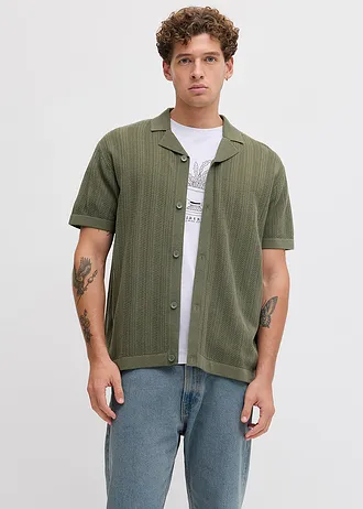 Polo en maille JJ REBEL, Couleur: vert mousse