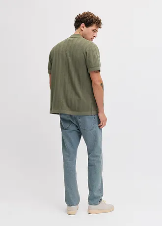 JJ REBEL pletené polo tričko • machovo zelená • obchod bonprix