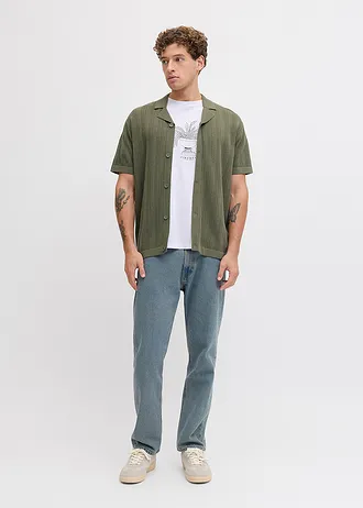 Polo en maille JJ REBEL • vert mousse • Boutique bonprix