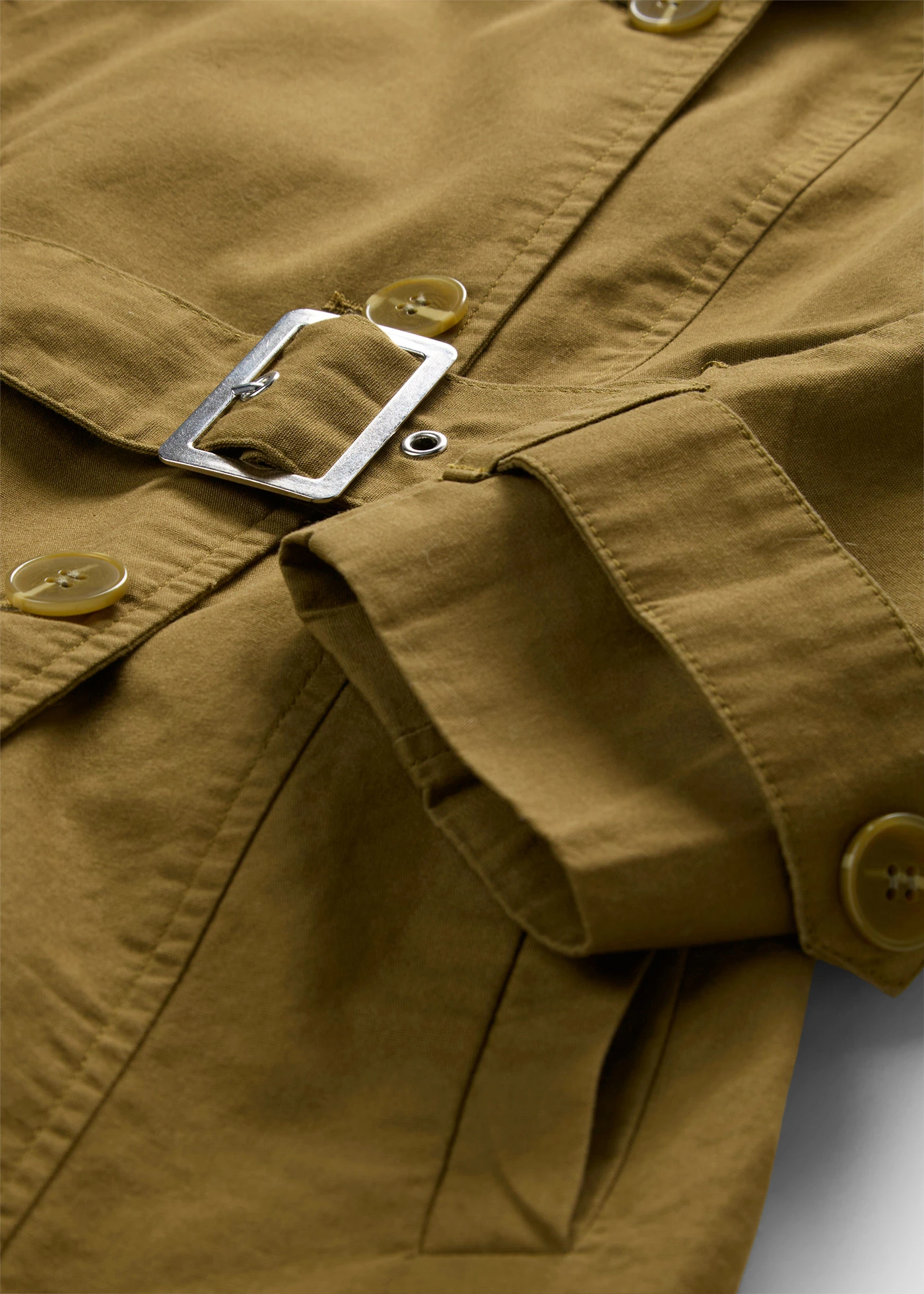 Korte trenchcoat • natuurgroen • bonprix online shop