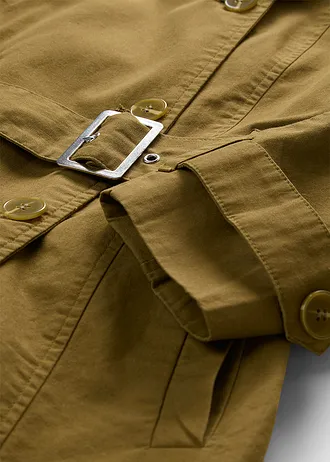 Korte trenchcoat • natuurgroen • bonprix online shop