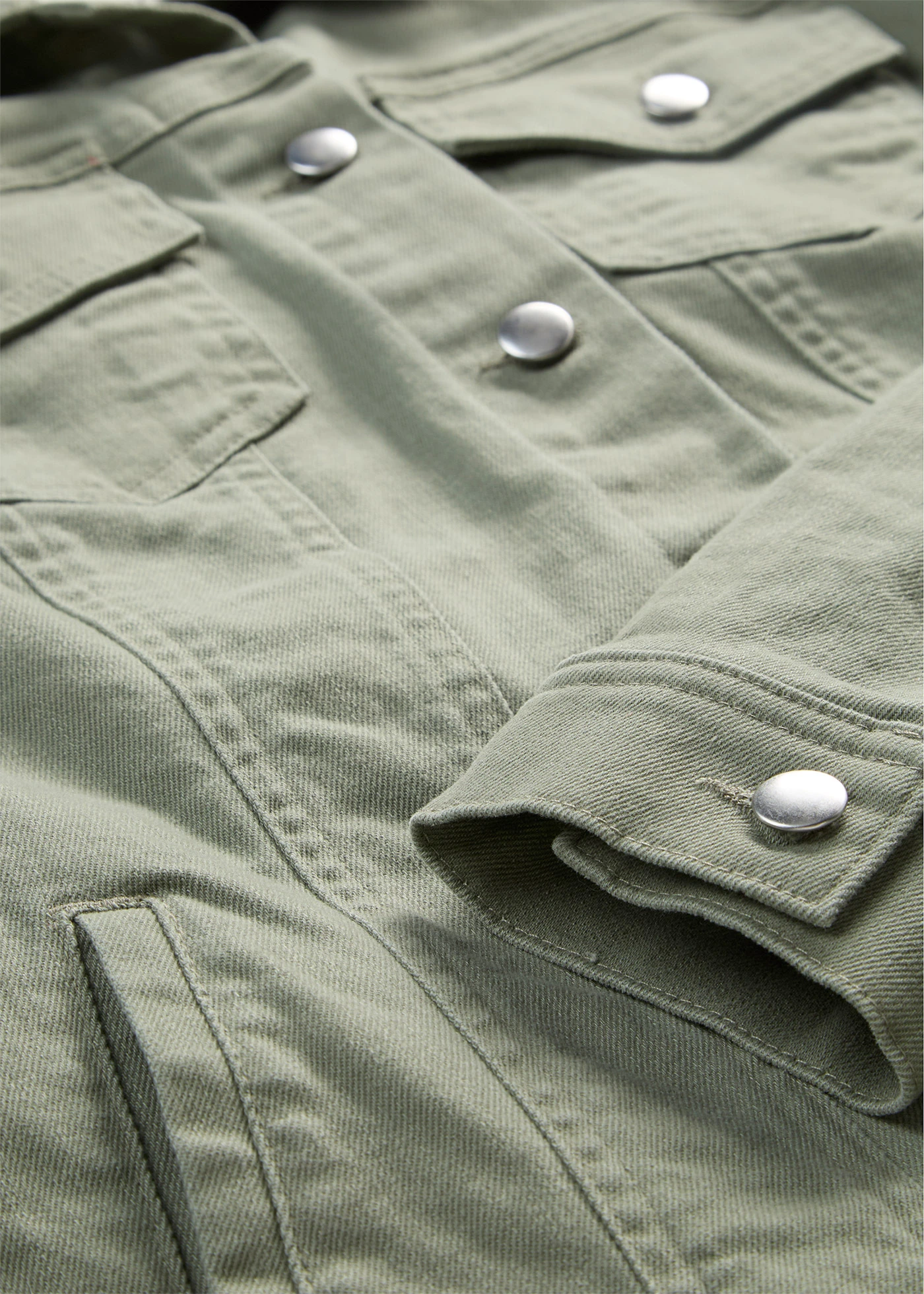 Veste en jean • olive • Boutique bonprix