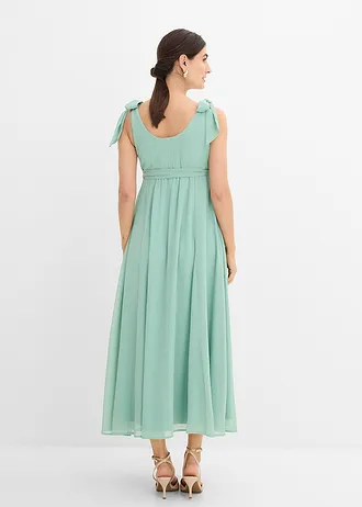 Rochie de gravide 2 în 1, cu funcție de alăptare și bretele ajustabile, culoare: verde pastel