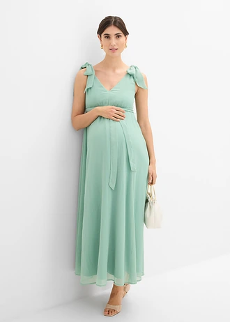 Robe de grossesse et d’allaitement à bretelles réglables • vert pastel • Boutique bonprix