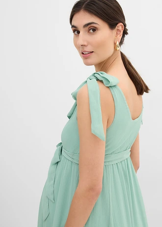 Robe de grossesse et d’allaitement à bretelles réglables • vert pastel • Boutique bonprix