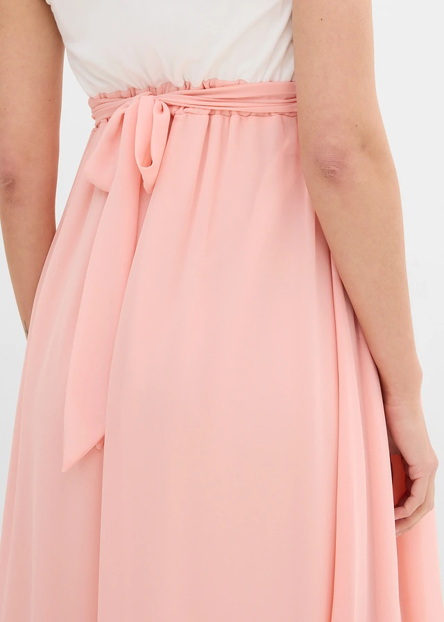 Elegante zwangerschapsjurk met borstvoedingsfunctie • wit-zoet roze • product-page.page-title-suffix