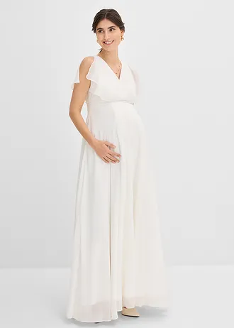 Robe de mariée pour la grossesse et après • ecru • Boutique bonprix