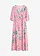 Robe midi en viscose fluide, Couleur: rose floral