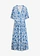 Robe douce en jersey viscose, Couleur: blanc-bleu floral