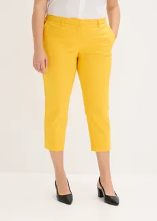 Pantalon 7/8 habillé, Couleur: jaune safran