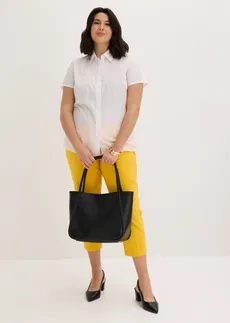 Pantalon 7/8 habillé, Couleur: jaune safran