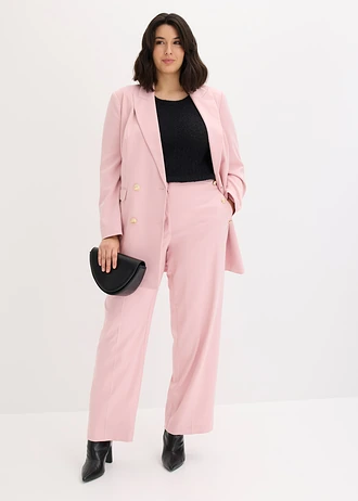 Marlene Dietrich broek met sierknopen, Kleur: asroze