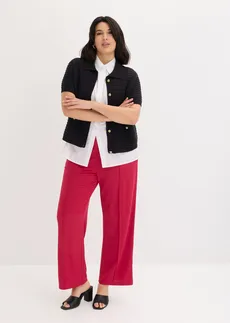 Instapbroek van stevige interlock, Kleur: bessenrood