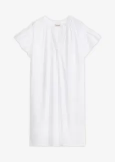 Rochie de plajă din bumbac 100%, culoare: alb