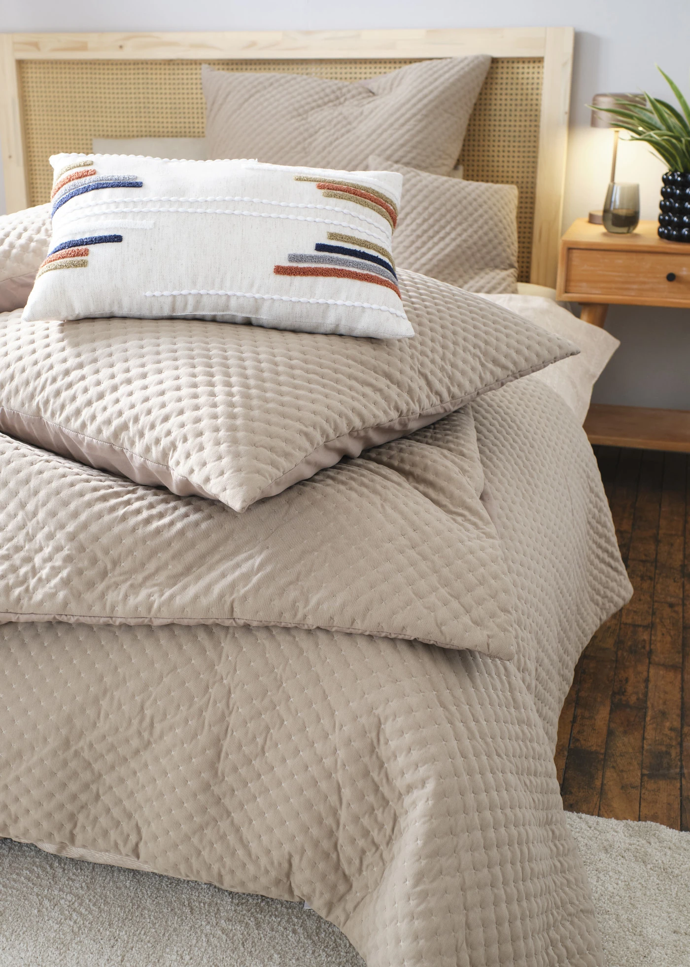 Kussenhoes van fluweel (set van 2) • lichtbruin • bonprix online shop