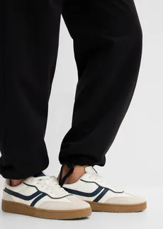 Pantalon sweat de grossesse, largeur réglable, 100% coton • noir • Boutique bonprix