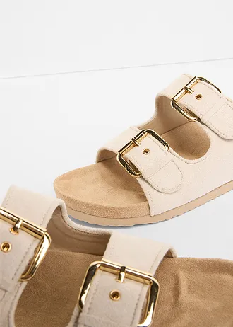 Mules avec boucles • sable clair • Boutique bonprix