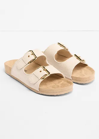 Mules avec boucles, Couleur: sable clair