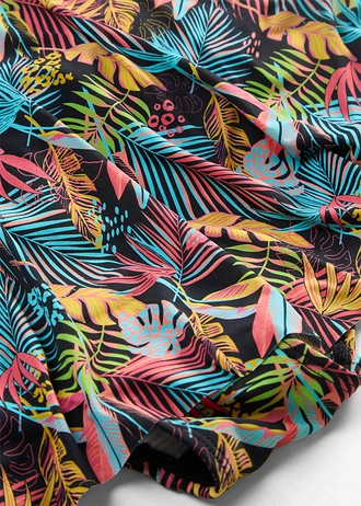 Robe de bain avec maillot intégré • noir floral • Boutique bonprix