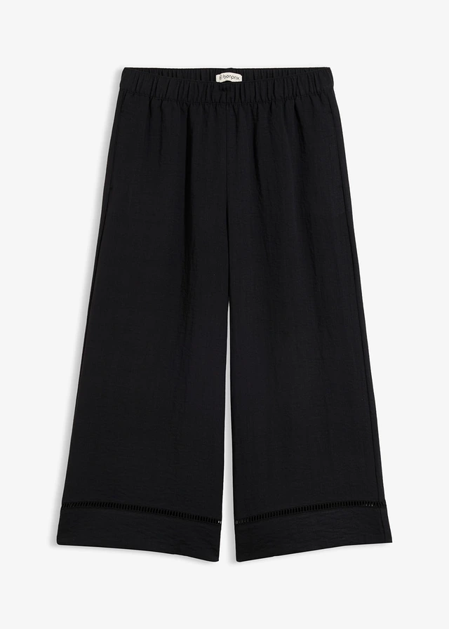 Culotte in een soepele viscosemix • zwart • bonprix online shop